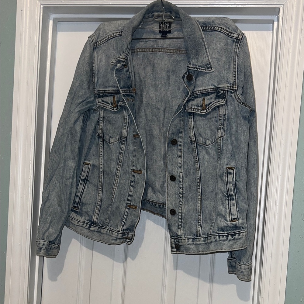 GAP Faded Blue Denim Jacket - Picture 3 of 5